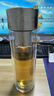 JRINKTEEA日本品牌純鈦茶漏茶水分離玻璃杯雙層一鍵泡茶水杯磁吸禮盒裝車載 錘紋玻璃杯升級款(銀色鈦外殼400ML) 曬單實拍圖