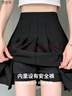 雪茜曼百褶裙女短裙春夏jk制服小裙子學(xué)院風(fēng)高腰防走光半身裙女 曬單實(shí)拍圖