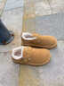 回力（Warrior）厚底勃肯鞋子女2025新款秋冬加絨女鞋外穿軟底舒適棉鞋博肯鞋 卡其加絨保暖【低調通勤】  37 曬單實(shí)拍圖