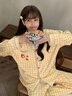 另約奶黃格子睡衣女春秋款可愛(ài)簡(jiǎn)約風(fēng)高級感長(cháng)袖長(cháng)褲冬季可外穿家居服 82639 黃格番茄貓 2XL 曬單實(shí)拍圖