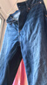 Calvin KleinJeans25春秋女士美式復(fù)古潮流ck藍(lán)色洗水寬松微喇牛仔褲47AB724 曬單實(shí)拍圖