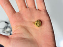 周大生黃金寶寶長命鎖吊墜平安金鎖掛墜滿月周歲禮物 小版(不含鏈)1.95g 曬單實拍圖