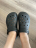 卡駱馳（crocs）經(jīng)典泡芙Clog男女一腳蹬懶人沙灘鞋 CR207521-001 36 曬單實(shí)拍圖