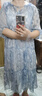 德瑪納【唯美水墨風(fēng)印花仙女裙】夏度假風(fēng)V領(lǐng)綁帶燈籠袖雪紡連衣裙女 曬單實(shí)拍圖