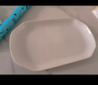 友來福魚盤陶瓷蒸魚盤白瓷盤子家用12英寸純白西餐盤餃子盤酒店商用 曬單實(shí)拍圖