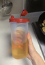 特百惠（Tupperware）油壺廚房家用易清洗密封防漏塑料加厚pp醬油醋調料瓶家居館 650ml防漏油壺（拆分） 曬單實(shí)拍圖