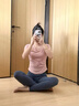 范斯蒂克一體杯運(yùn)動(dòng)內(nèi)衣女防震防下垂跑步高強(qiáng)度瑜伽服健身文胸美背套裝 淺杏色+焦卡長(zhǎng)褲 均碼 M 曬單實(shí)拍圖