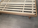小半全實(shí)木床家用小戶(hù)型1.5米北歐簡(jiǎn)約臥室雙人床1.8x2米櫻桃木齊邊床 【櫻桃木】小嶼實(shí)木床-超值新品 1500mm*2000mm 曬單實(shí)拍圖
