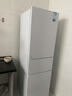 美的（Midea）白色租房家用客廳小型冰箱三開(kāi)門(mén)中門(mén)軟冷凍節(jié)能省電低音MR-230TE 以舊換新 曬單實(shí)拍圖