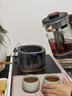格麗思（GREENIS）養生壺 純鈦煮茶壺陳皮煮茶器家用燉煮壺花茶壺燒水壺保溫一體全自動(dòng)恒溫電熱水壺電燉壺煎藥 深空灰禮盒裝（純鈦壺底-單直筒茶漏） 1.3L 曬單實(shí)拍圖