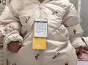 巴拉巴拉童裝寶寶鵝絨羽絨服嬰兒冬季兒童短款外套保暖潮男童女童 白色調00311 100 -充絨量73g 曬單實(shí)拍圖