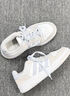 adidas ENTRAP美式校園風運動板鞋男女少年感復古籃球鞋阿迪達斯 白色/淺藍/灰色   37 曬單實拍圖
