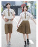 摩慕德小學(xué)六年級畢業(yè)合照班服初中生學(xué)院風(fēng)假兩件短袖英倫風(fēng)男女校服定 女套裝+領(lǐng)帶 M 曬單實拍圖
