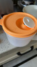 特百惠（Tupperware）微波460ml*2可加熱水晶湯碗水果碗 學(xué)生上班族便攜飯盒 藍+橙色 曬單實(shí)拍圖