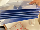 【10個(gè)裝】西瑪a4書(shū)寫(xiě)板夾 金屬?gòu)?qiáng)力文件夾板 多功能寫(xiě)字塑料墊板學(xué)生寫(xiě)生菜單夾 防滑夾板辦公文具 【10個(gè)裝】A4平頭夾-藍(lán)色 曬單實(shí)拍圖