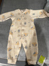 婧麒（JOYNCLEON）新生嬰兒衣服a類(lèi)春秋初生兒寶寶保暖夾棉連體衣貼身打底哈衣 晚安小熊 90cm 【1-2歲，體重9.5-13kg】 曬單實(shí)拍圖