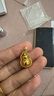 周六福 黃金葫蘆吊墜女碎碎金黃金鑲嵌5G足金小葫蘆 計價(jià) 碎碎金大版-7.15g 曬單實(shí)拍圖