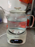 美的（Midea）花漾0膠水全玻璃全自動養(yǎng)生壺 辦公室多功能煮茶壺 燒水壺恒溫電熱水壺煮茶器花茶壺1L YS10B101 曬單實拍圖