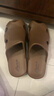 家家樂(lè )2025新款拖鞋女包頭踩屎感靜音軟底男夏外穿家居室內涼鞋新款防滑 深棕色 44-45 曬單實(shí)拍圖