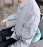 利郎男裝長袖襯衫男士格子純棉薄秋季新款商務休閑中青年免燙襯衣 灰色 L 175/92A(適合體重130-150斤) 曬單實拍圖