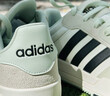 adidas ENTRAP美式校園風運動板鞋少年感復古籃球鞋男女阿迪達斯   白色/黑色/礬土棕   42 曬單實拍圖