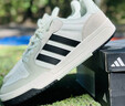 adidas ENTRAP美式校園風運動板鞋少年感復古籃球鞋男女阿迪達斯   白色/黑色/礬土棕   36 曬單實拍圖