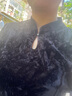 COCOBELLA新中式扎染絲絨襯衫女國風(fēng)氣質(zhì)立領(lǐng)長(cháng)袖上衣TS7069 黑金 L 曬單實(shí)拍圖