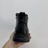 零度馬丁靴男春季新款羊毛加絨保暖高幫皮靴戶(hù)外防水防滑運動(dòng)雪地靴男 黑色【羊毛加絨保暖】 標準皮鞋碼 41 (255mm) 曬單實(shí)拍圖