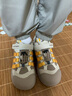 暇步士（Hush Puppies）童鞋新款兒童戶外徒步運(yùn)動(dòng)鞋軟底輕便男童鞋防滑跑步休閑鞋女童鞋 HP5805004棕色款 35 曬單實(shí)拍圖