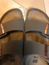 BIRKENSTOCK勃肯德國進(jìn)口男女款經(jīng)典舒適軟木Arizona雙扣拖鞋 女款灰色 38 曬單實(shí)拍圖
