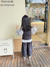 mlgt kids童裝女童套裝秋季2025新款洋氣兒童毛線馬甲三件套寶寶秋裝 灰色 110 【建議100-110cm 3-4周歲】 曬單實(shí)拍圖
