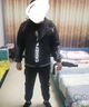 Walker Shop高端運動(dòng)套裝男春秋季新款大碼寬松舒適親膚休閑夾克外套男兩件套 黑白連帽 XL 130-145斤 曬單實(shí)拍圖