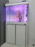 森森（SUNSUN）大型魚缸底過濾水族箱客廳家用落地玻璃生態(tài)金魚缸 超白款升級底濾 0.8米長35cm寬（黑白可選） 曬單實拍圖