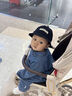 G·DUCK KIDS嬰兒衣服春秋季男寶寶牛仔連體衣春裝洋氣韓版嬰幼兒早春外出爬服 牛仔爬服 80cm 曬單實(shí)拍圖
