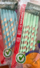 思筆樂（STABILO）洞洞筆鉛筆6支 兒童三角桿鉛筆 特粗桿 易抓握 小學(xué)生文具兒童啟蒙矯姿鉛筆練字筆 馬卡龍綠322/15 曬單實(shí)拍圖
