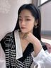 Jay 2025新款設(shè)計(jì)菱形耳環(huán)女耳飾教師節(jié)禮物老師 曬單實(shí)拍圖