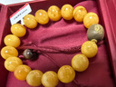 拉韞翡音天然高貨俄料蜜蠟手串男女雞油黃飄花老山檀7A琥珀手鏈高檔禮物 無(wú)暇7A飄花蜜蠟10-11mm 曬單實(shí)拍圖