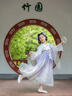 旗鉑漢服女童2025新款春秋兒童古風(fēng)超仙公主裙女孩國風(fēng)唐裝裙子秋 樂悠迎兔 130 曬單實拍圖