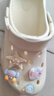 名創(chuàng  )優(yōu)品（MINISO）洞洞鞋男女夏季外穿涼鞋防滑厚底踩屎感包頭涼拖鞋 卡其+海洋星星 曬單實(shí)拍圖