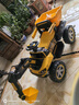 爸爸媽媽大型兒童挖掘機四輪電動(dòng)車(chē)2-10歲玩具車(chē)男孩可坐人工程車(chē)勾機挖機 曬單實(shí)拍圖