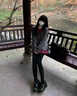 貓人【羊毛保暖】女士打底褲襪女加絨顯瘦腿豎紋春秋連褲襪配裙子黑色 曬單實(shí)拍圖
