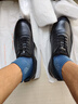 老人頭男鞋2025秋季新款頭層牛皮運動(dòng)鞋真皮透氣軟底防滑休閑鞋皮鞋男 28118黑色 39 曬單實(shí)拍圖