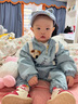 G.DUCKKIDS嬰兒衣服春秋連體衣新生兒沖鋒l衣外套寶寶外出哈衣外出服春裝 狗仔春秋哈衣 80cm 曬單實拍圖