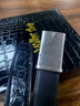 Walker Shop皮帶男真皮平滑扣腰帶輕奢鱷魚(yú)肚皮腰帶生日禮物送老公男友父親 黑色鱷魚(yú)皮【禮盒裝】 120cm 其他尺碼聯(lián)系客服備注 曬單實(shí)拍圖