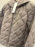 優(yōu)衣庫女裝PUFFTECH空氣棉服連帽外套/25秋冬新款478571 06 鉛灰色 M /160/84A 曬單實(shí)拍圖