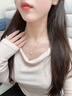 伊燦通體銀單顆仿珍珠吊墜項鏈女輕奢氣質高級感鎖骨鏈2025年新款頸鏈 通體銀單顆珍珠項鏈 曬單實拍圖