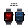 Apple/蘋果 Watch Series 10 智能手表GPS款42毫米亮黑色鋁金屬表殼濃墨色回環(huán)式運動表帶MX1Q3CH/B 曬單實拍圖