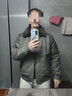 馬登工裝美式復古B15飛行員棉服夾克男保暖毛領(lǐng)加厚棉衣秋冬男士外套 綠色 L 曬單實(shí)拍圖
