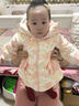 戴維貝拉（DAVE＆BELLA）冬季新款兒童白鴨絨羽絨服三防小童外套寶寶連帽上衣女童衣服 花朵印花【現貨】 100 cm（建議身高90-100cm） 曬單實(shí)拍圖
