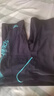 速比濤（Speedo）泳褲男大標logo系列專業(yè)訓(xùn)練抗氯速干經(jīng)典及膝游泳褲 中灰藍 32 曬單實拍圖